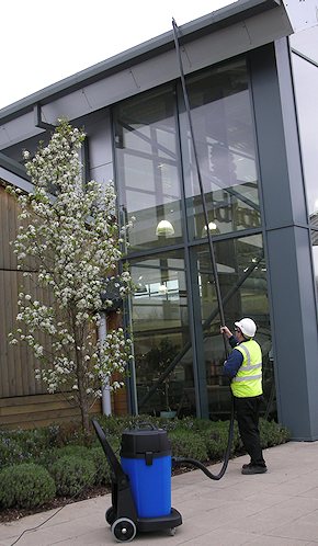 Vacuum cleaning gutters for commercial customers in Bexley and Sidcup